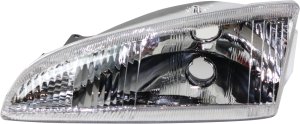 Headlight for Dodge Intrepid 1995-1997, Left (Driver) Side, Lens and Housing with Vertical Fluted Lens, Replacement