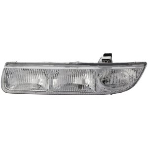 Headlight Assembly for Saturn S-Series 1996-1999, Left (Driver), Sedan/Wagon, Halogen, Replacement - Fits Saturn SL, SL1, SL2, SW1, SW2.