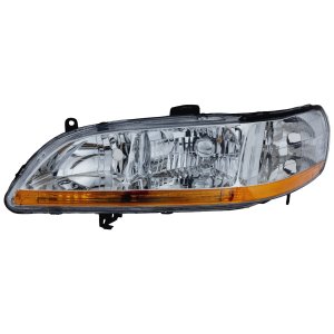 Headlight Lens and Housing for 2001-2002 Honda Accord, Left (Driver) Side, Replacement