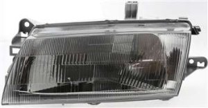 Headlight Assembly for Mazda Protege 1997-1998 Sedan, Left (Driver) Side, Halogen Light, Replacement