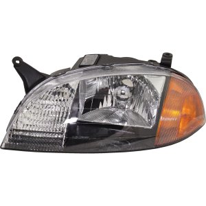 Headlight for Suzuki Metro/Swift 1998-2001, Left (Driver) Side, Composite, Lens and Housing, Halogen, Replacement
