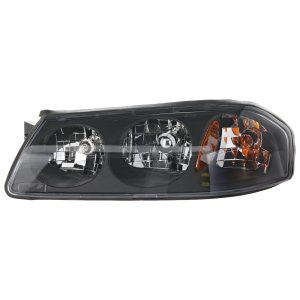 Headlight Assembly for Chevrolet Impala 2000-2004, Left (Driver), Composite, Halogen, Up to 2-05-2004, Replacement