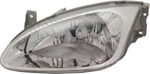 Headlight Assembly for Hyundai Elantra 1999-2000, Left (Driver), Halogen, Replacement