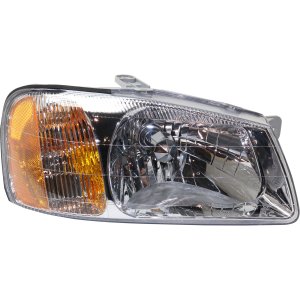 Headlight Assembly for Hyundai Accent 2000-2002, Right (Passenger), Halogen, Suitable for Hatchback/Sedan, Replacement