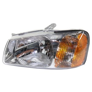Headlight Assembly for Hyundai Accent 2000-2002, Left (Driver) Side, Halogen Light, Suitable for Hatchback/Sedan, Replacement