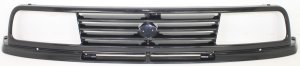 Grille for Suzuki Sidekick 2-Door 1989-1995, Painted Black Plastic Shell and Insert, Replacement