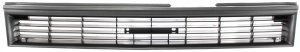 Painted Dark Gray Shell and Insert Grille for 1988-1992 Toyota Corolla Sedan and Wagon, 2WD (Two-Wheel Drive), Replacement