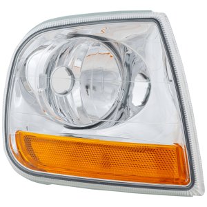 Corner Light Lens and Housing for Ford F-150 2001-2003, Right (Passenger) Side, Lightning Model, Replacement