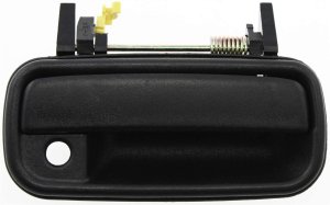 Exterior Front Door Handle, Textured Black, Right (Passenger) for Toyota Pickup 1989-1995/4Runner 1990-1995, Replacement