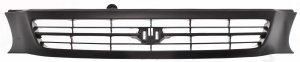 Grille for Toyota Tercel 1995-1997, Made from Durable ABS Plastic, Features Textured Black Shell and Insert, Replacement