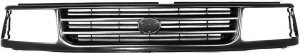 Gray Shell and Insert Grill for Toyota T100 1993-1998, Replacement