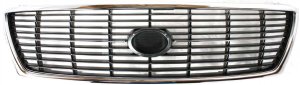 Grille for 1998-1999 Toyota Avalon, Painted Silver Shell with Painted Gray Insert, Replacement