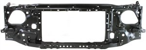 Radiator Support Assembly for Toyota Tacoma 1997-2000, Black Steel, Replacement