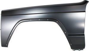 Front Fender for 1984-1996 Cherokee, 1984-1990 Wagoneer, Left (Driver), Primed (Ready to Paint), Replacement