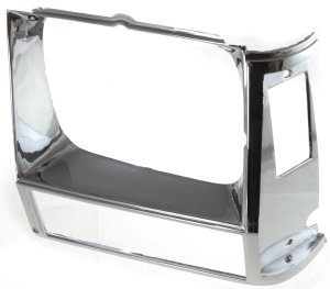 Headlight Door for Jeep Cherokee 1984-1990, Left (Driver), Chrome, Replacement