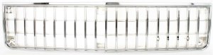 Grille for Chevrolet Caprice 1986-1990, Chrome Shell and Insert, Replacement