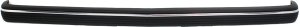 Front Bumper Molding for Chevrolet S10 Pickup (1991-1993) & S10 Blazer (1991-1992), Black Plastic, Replacement