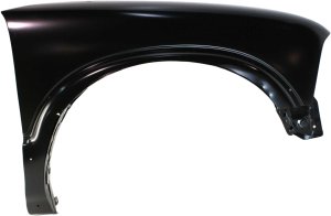 Front Fender Primed (Ready to Paint) for Chevrolet S10 Pickup (1994-2004)/Blazer (1995-2005), Right (Passenger) Side, 4WD (Four-Wheel Drive) S10/Sonoma, w/ ZR2 Pkg.(Wide Stance Suspension), w/ Flare Holes, Replacement