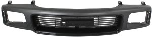 Gray Shell and Insert Grille for GMC Jimmy/Sonoma (1995-1997), with Sealed Beam Headlight Holes, Replacement
