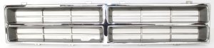 Chrome Plastic Grille Insert for Dodge Full Size Pickup 1986-1990, Replacement