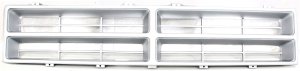 Grille Insert for Dodge Full Size Pickup 1986-1990, Painted-Silver, Replacement