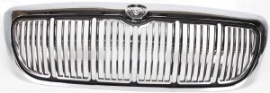Chrome Shell/Painted Black Insert Grille for Mercury Grand Marquis 1998-2002, Replacement