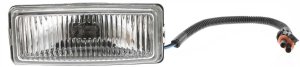 Front Fog Light Assembly for Nissan Pathfinder (1987-1995), Nissan Pickup (1995-1997), 1-Piece, Right (Passenger)=Left (Driver), Replacement