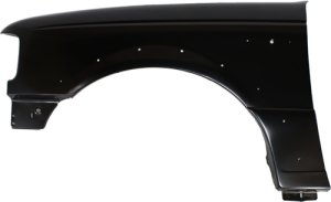 Front Fender for Ford Ranger 1993-1997, Left (Driver) Side, Primed (Ready to Paint), with Wheel Opening Molding Holes, Replacement