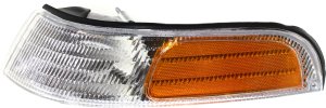 Corner Light for Ford Crown Victoria Base Model, 1992-1997, Left (Driver) Side, Lens and Housing, Replacement