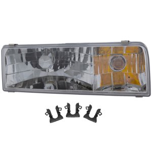 Headlight Assembly for Lincoln Town Car 1995-1997 Right (Passenger) Side, Halogen Light, Replacement