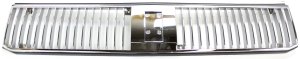 Grille for 1989-1991 Oldsmobile Cutlass Ciera with Single Headlights, Featuring Chrome Shell and Insert, Replacement