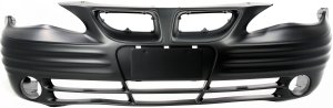 Front Bumper Cover for Pontiac Grand Am 1999-2002, SE Model, Primed (Ready to Paint), Replacement