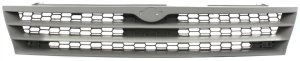 Grille for Nissan Altima 1995-1997, Textured Gray Shell and Insert, Replacement