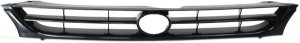 Plastic Grille for 1995-1996 Toyota Camry, Painted Black Shell and Insert, Japan Built, Replacement