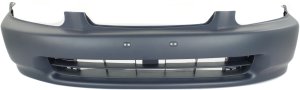 Front Bumper Cover for 1996-1998 Honda Civic, Primed (Ready to Paint), Replacement
