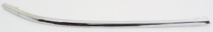Front Bumper Molding for Audi A6 1998-2004 Right (Passenger), Chrome, Plastic, Replacement