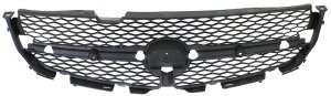 Textured Black Shell and Insert Grille for 2001-2003 Acura MDX, without Center Bar, Replacement