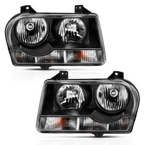 Right (Passenger) Headlight Lens/Housing for 2005 - 2007 Chrysler 300 Front Assembly, Replacement Housing/Lens/Cover, Fits 3.5L V6 and 2.7L V6,  4805756AH, Replacement