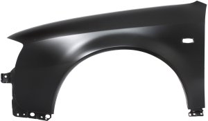 Front Fender for Audi A6 2002-2004, Left (Driver), Primed (Ready to Paint), 2.7L/3.0L Engine, with Square Signal Light Hole, Replacement