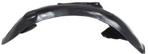 Front Fender Liner for Audi A6 2005-2011, Left (Driver), Polyethylene, Vacuum Form, Sedan/Wagon, Replacement
