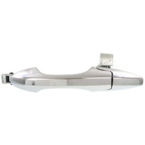 Outer Rear Left (Driver) Door Handle for 2007 - 2012 Acura RDX, Chrome Exterior,  72680STKA01, Replacement