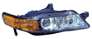 Headlight Lens/Housing for 2004 - 2005 Acura TL, Right (Passenger) Side, Front Assembly Replacement, Canada, Halogen,  33101SEPC02, Replacement