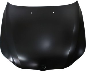 Steel Hood Panel for BMW 5-Series 2004-2010, Primed (Ready to Paint), Suitable for Sedan/Wagon, Replacement Models: 520i, 523i, 525i, 528i, 530i, 535i, 540i, 545i, 550i.