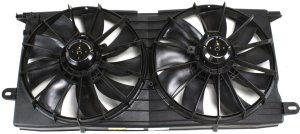 Radiator Fan Shroud Assembly for 2000-2005 Buick LeSabre, Dual, Replacement