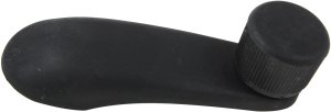 Textured Black Plastic Window Crank for Chevrolet Silverado/GMC Sierra 1999-2023, Front/Rear, Right (Passenger) = Right (Passenger), Replacement