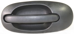 Rear Exterior Door Handle for Chrysler Town and Country 1996-2000, Right (Passenger) Side Sliding Door, Textured Black, without Keyhole, Replacement