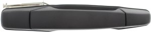 Rear Exterior Door Handle for Chevrolet Silverado/GMC Sierra 1500 (2007-2013), 2500 HD/3500 HD (2007-2014), Right (Passenger), Textured Black, Excludes 2007 Classic, Replacement