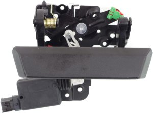 Tailgate Handle for Chevrolet Avalanche 2007-2013, Textured Black, Plastic, without Keyhole, Replacement