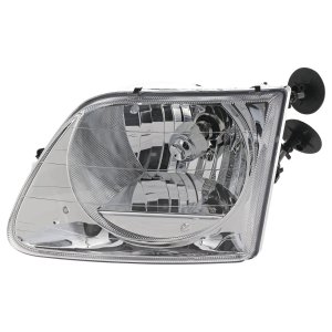 Headlight Assembly for Ford F-150 1997-2003, Left (Driver), Halogen, Lightning Model, Replacement
