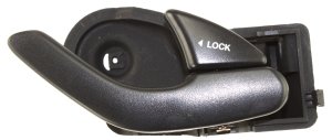 Front Interior Door Handle for Ford Escape 2001-2007, Mercury Mariner 2005-2007, Right (Passenger), Textured Black, Also Fits Rear, Replacement